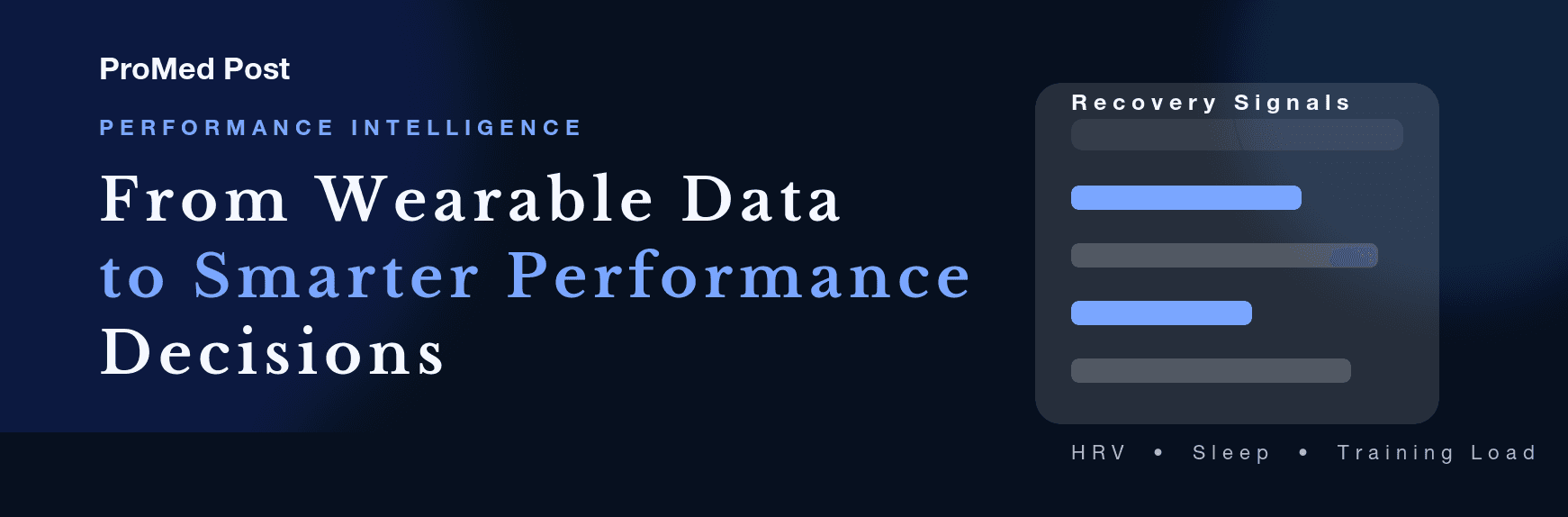 From Wearable Data to Smarter Performance Decisions